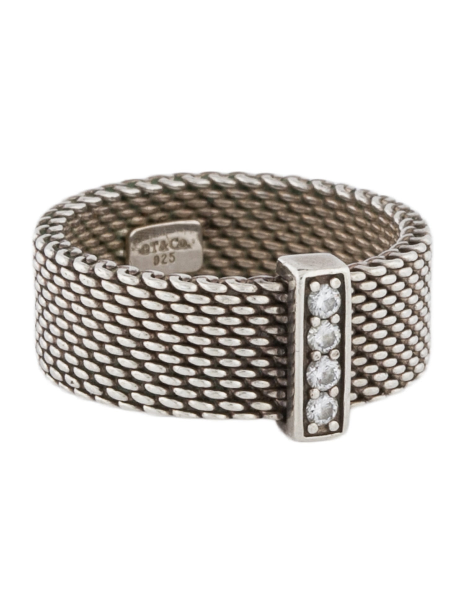 Mejuri Puffy Charlotte Enamel Ring - Sterling Silver Band