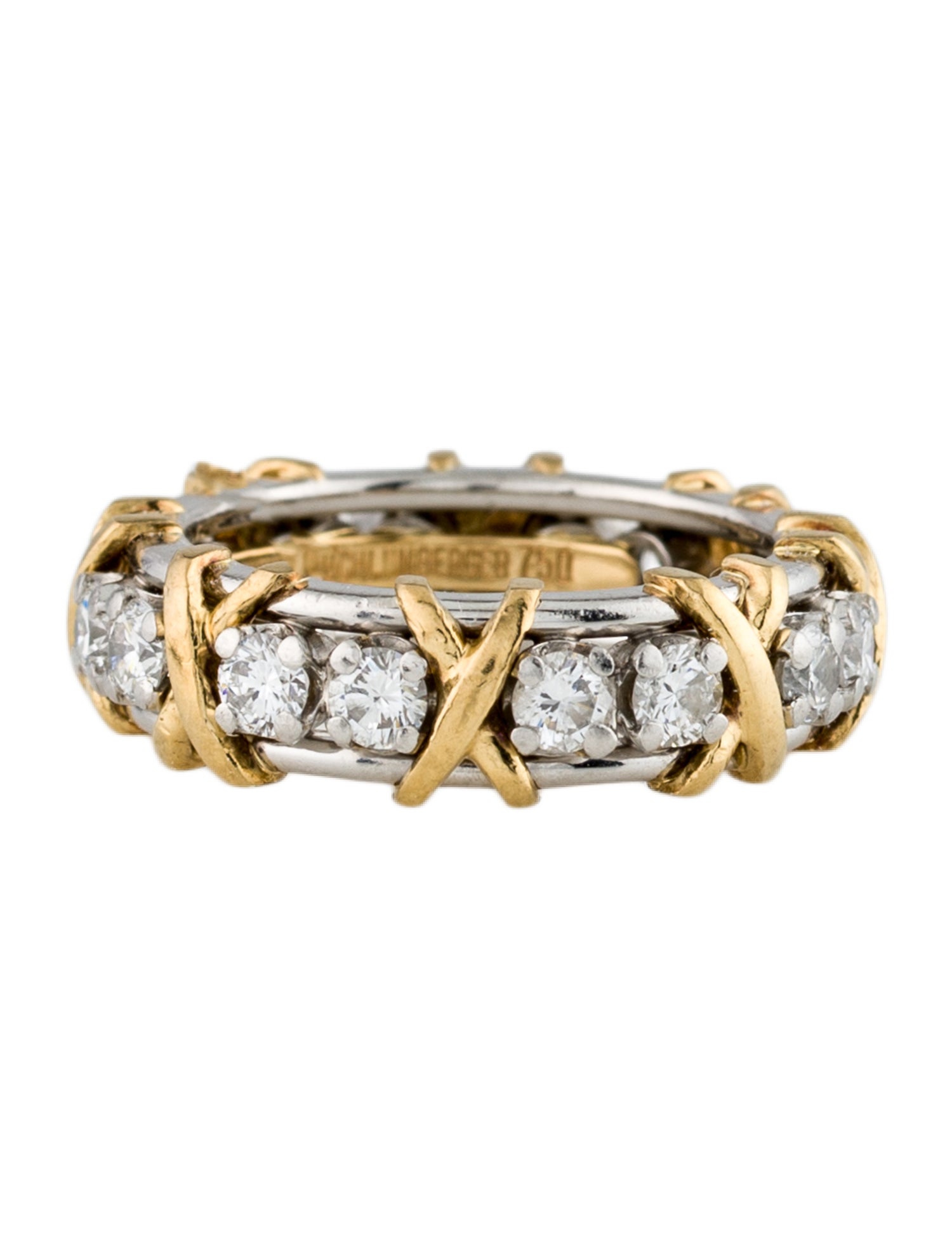 Tiffany & Co. Vintage 1.14ctw Diamond Schlumberger® Sixteen Stone Ring