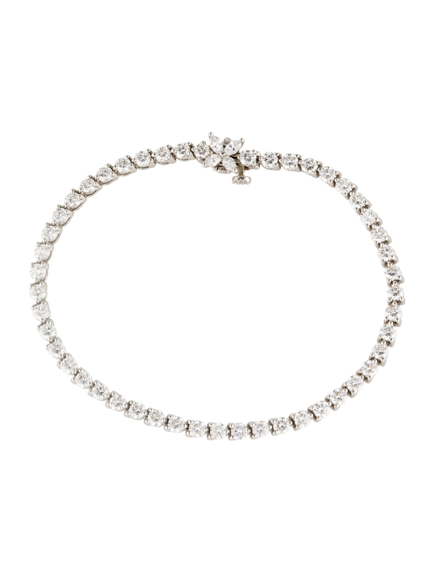 Tiffany & Co. Platinum 4.49ctw Diamond Tennis Bracelet