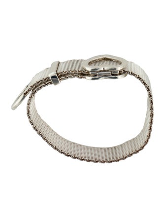 Tiffany & Co. Mesh Link Heart Buckle Bracelet