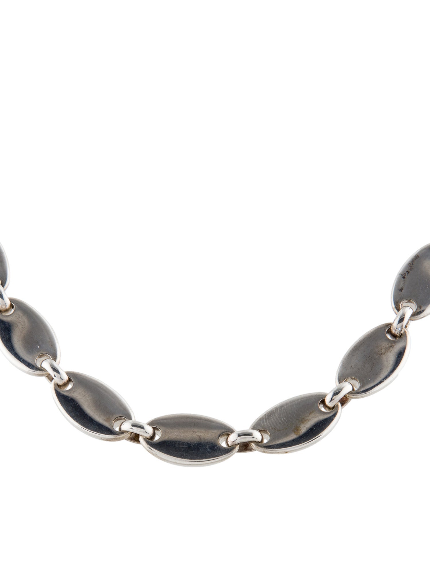 Tiffany & Co. Vintage Oval Pebble Link Collar Necklace