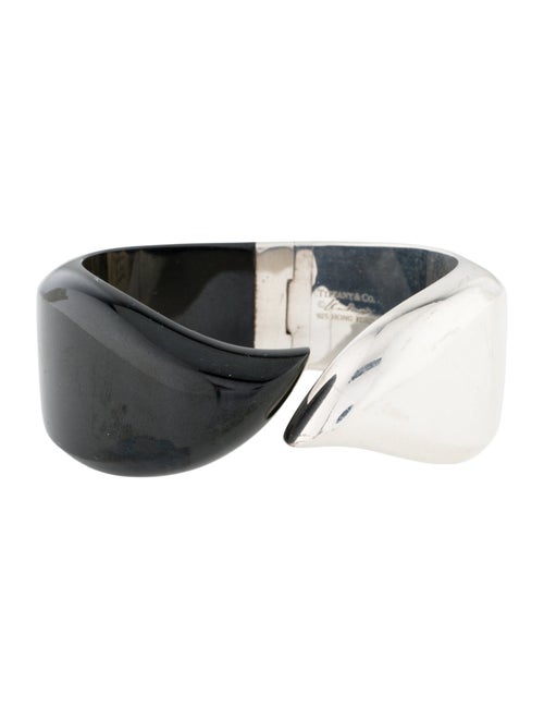 Tiffany & Co. Jade Feather Cuff Bracelet