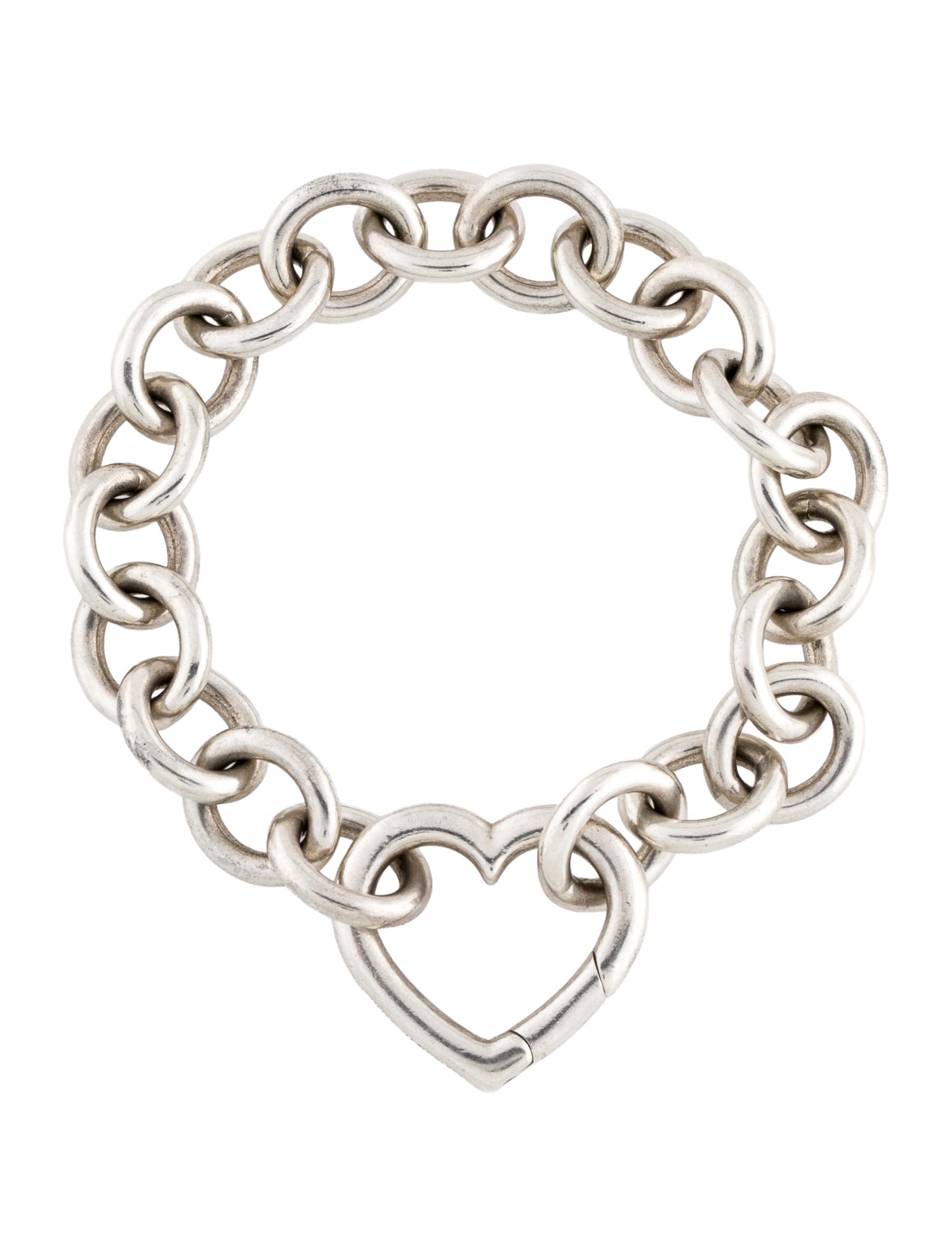 Tiffany & Co. Heart Clasp Link Bracelet