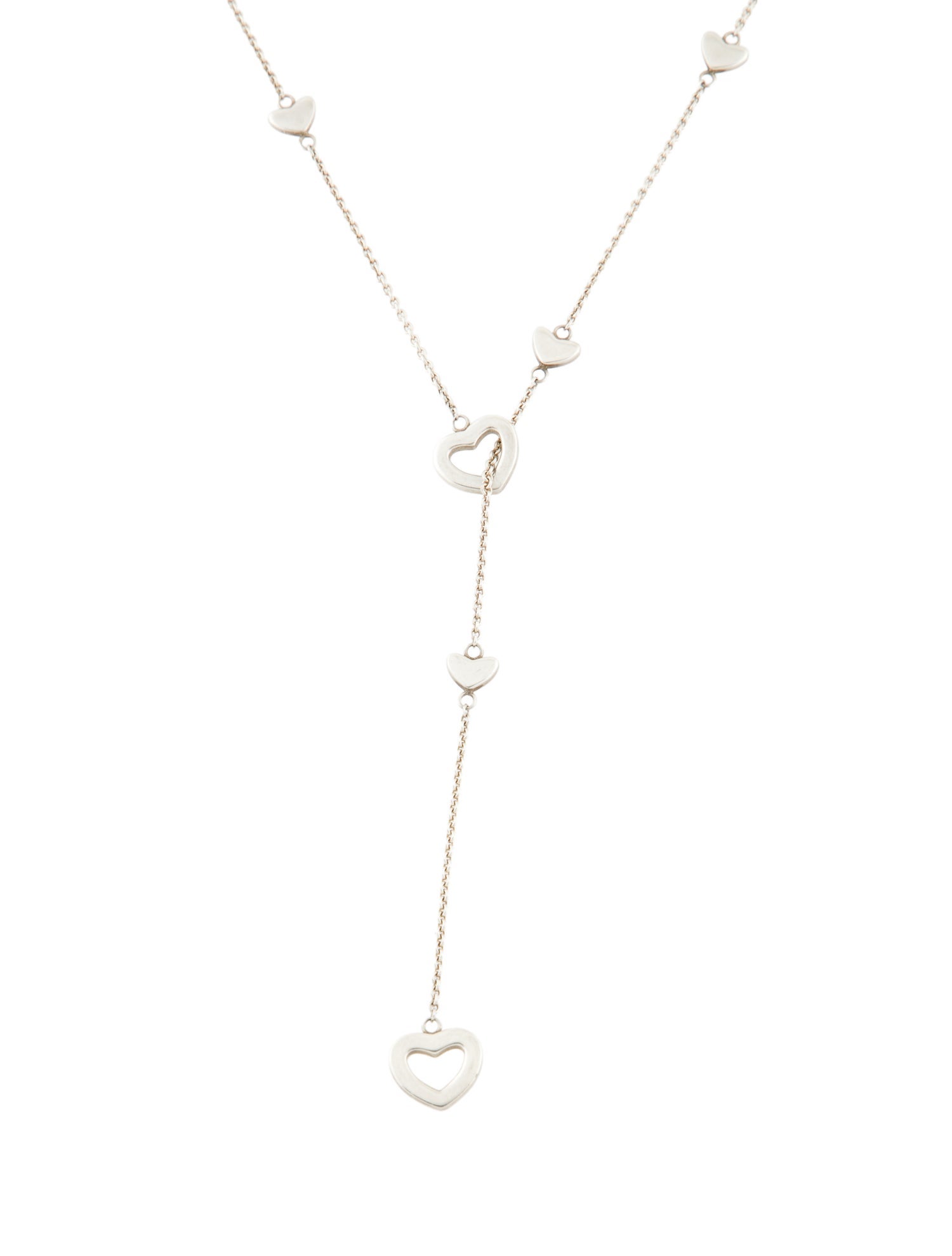 Tiffany & Co. Heart Station Lariat Necklace