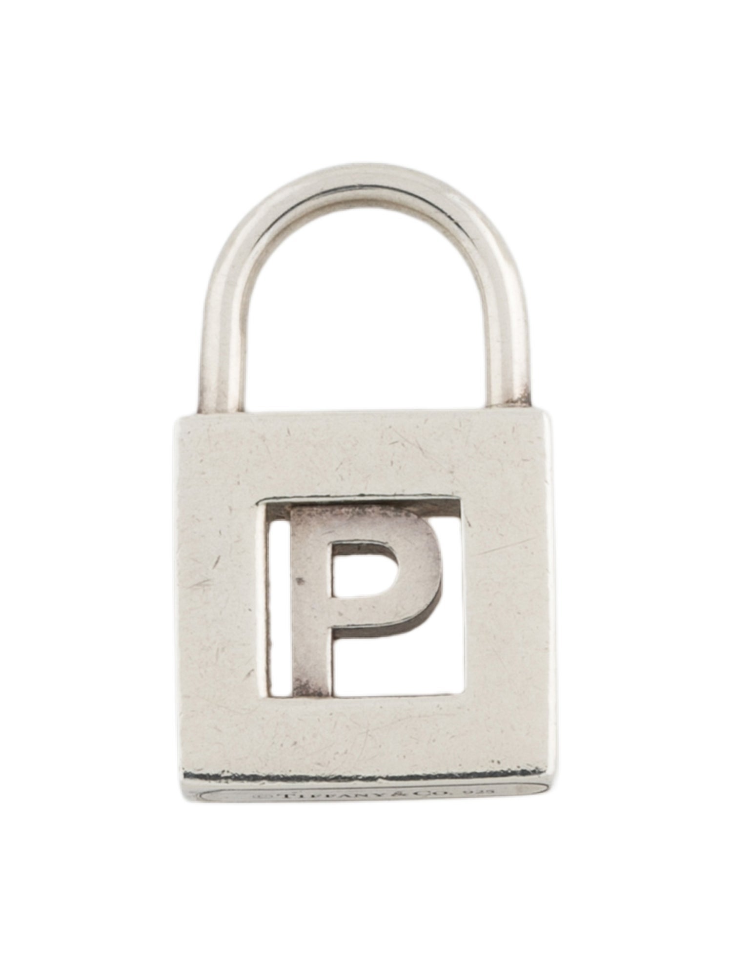 Tiffany & Co. Initial 'P' Lock Charm