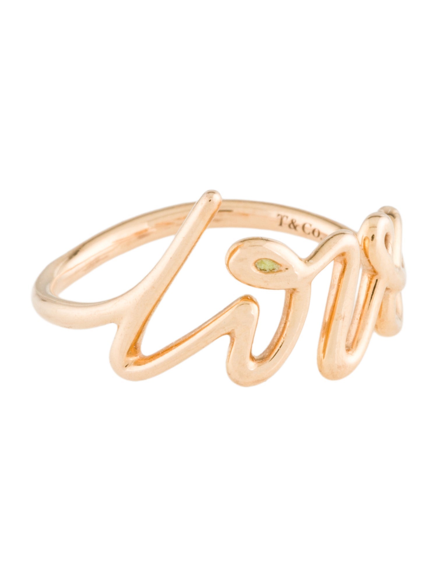 Tiffany & Co. 18K Paloma's Graffiti Love Ring