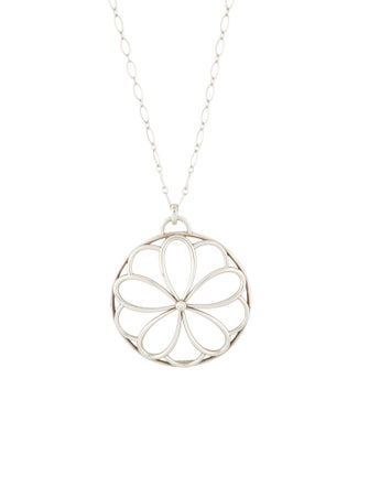 Tiffany & Co. Diamond Garden Flower Pendant Necklace