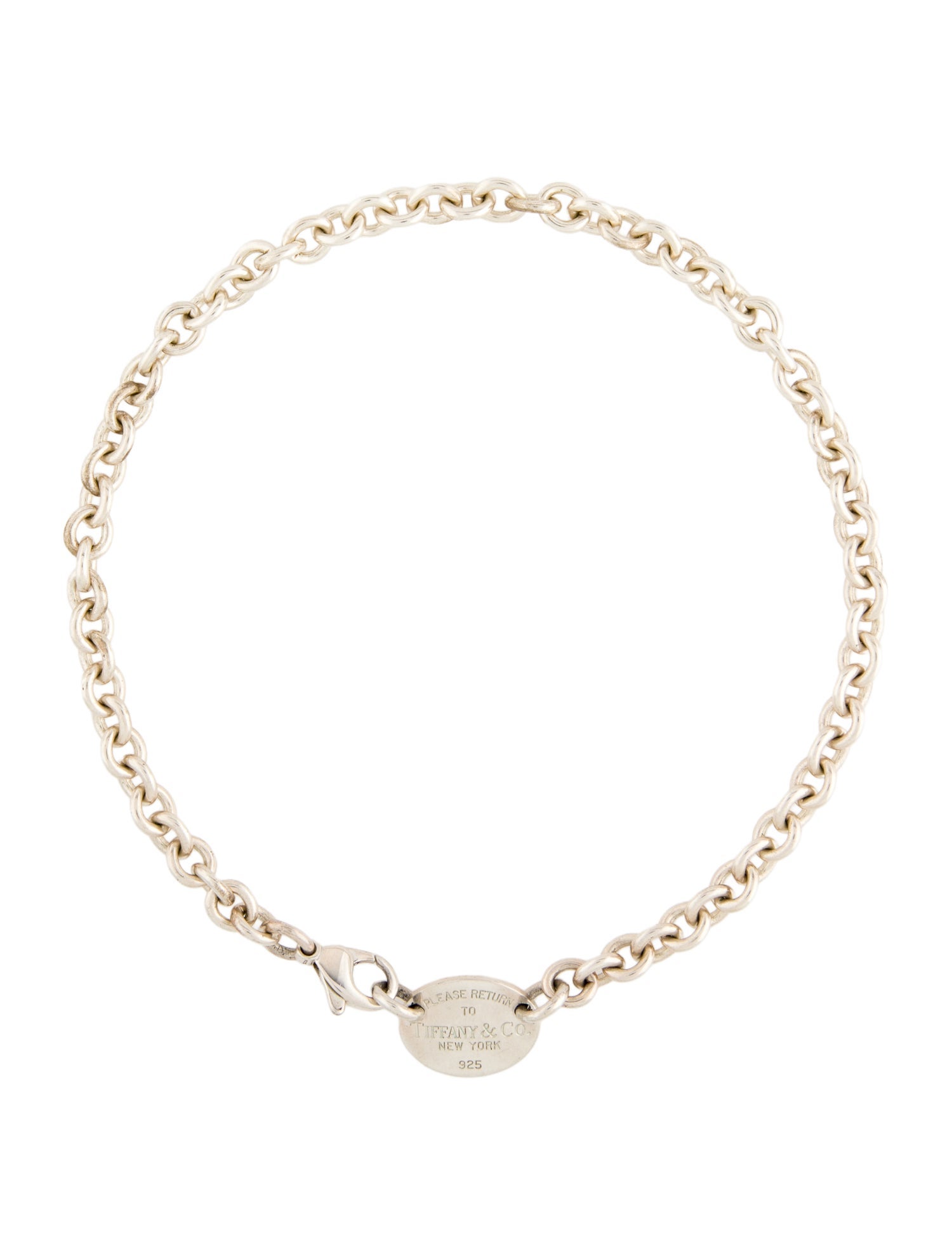 Tiffany & Co. Return to Tiffany Oval Tag Necklace