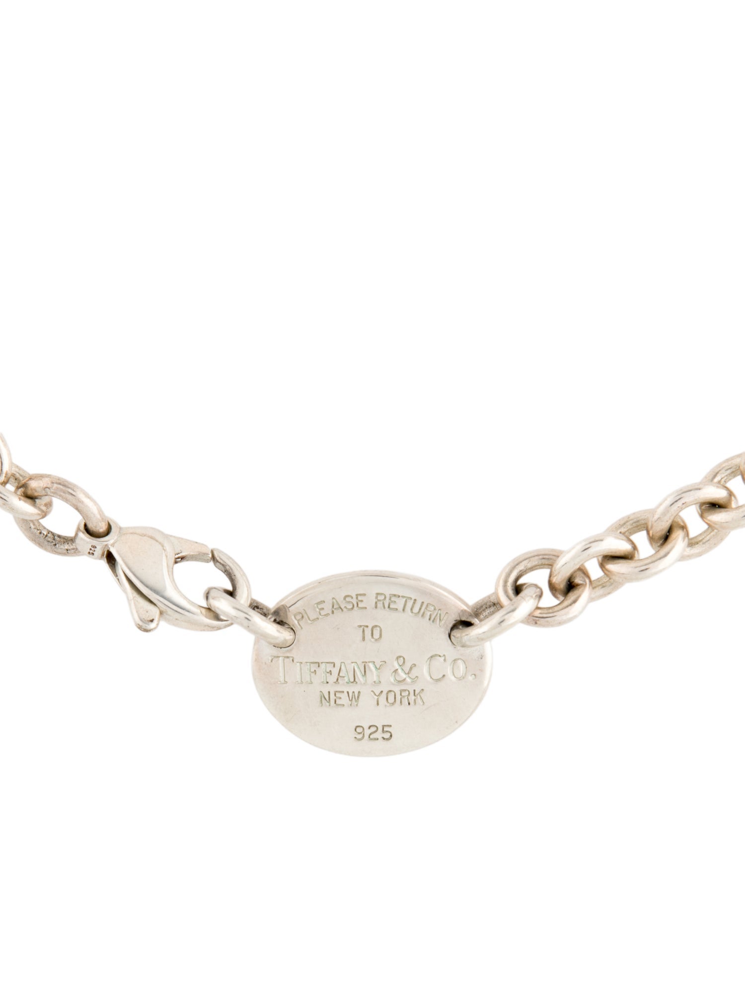 Tiffany & Co. Return to Tiffany Oval Tag Necklace