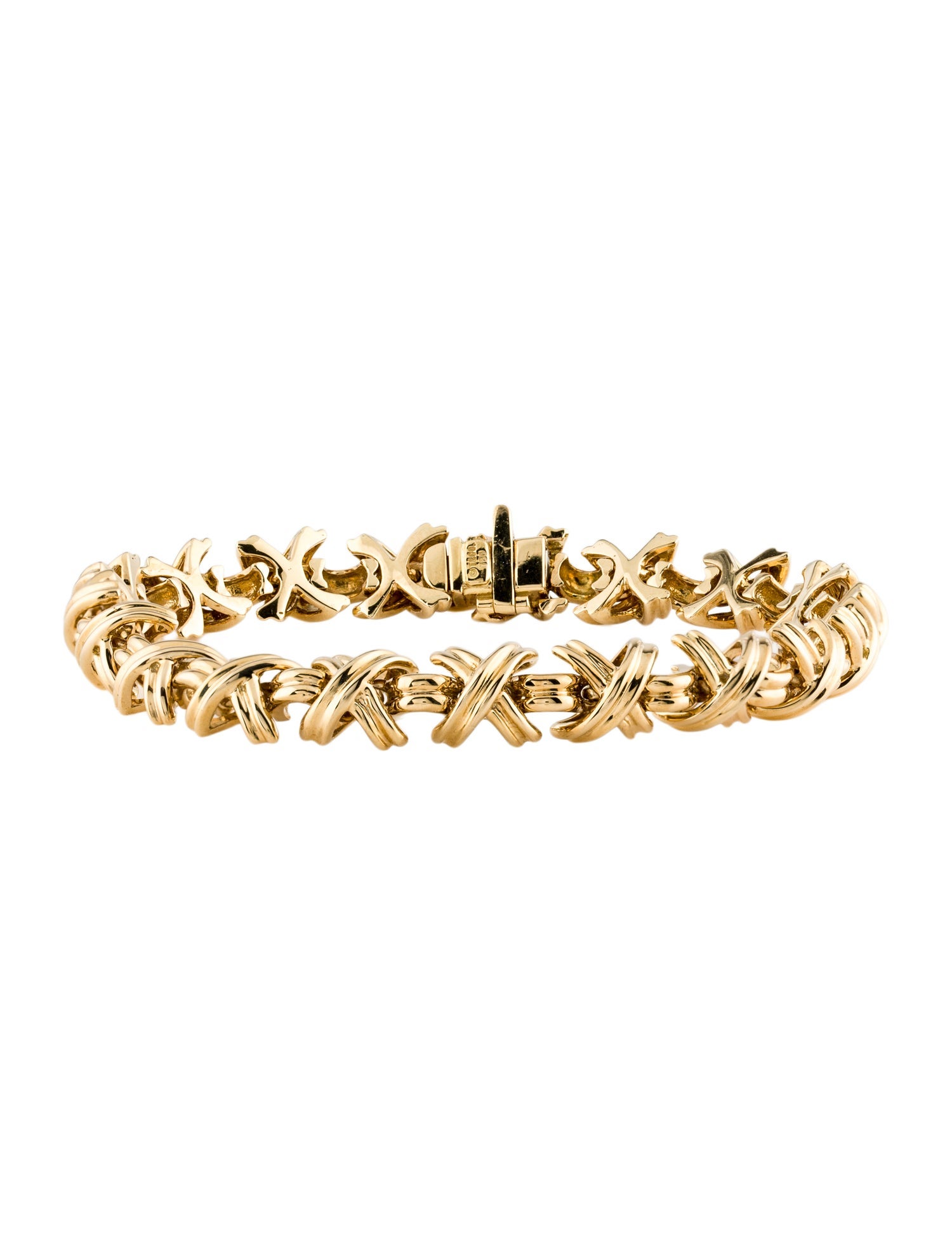 Tiffany & Co. Vintage 18K Signature X Link Bracelet