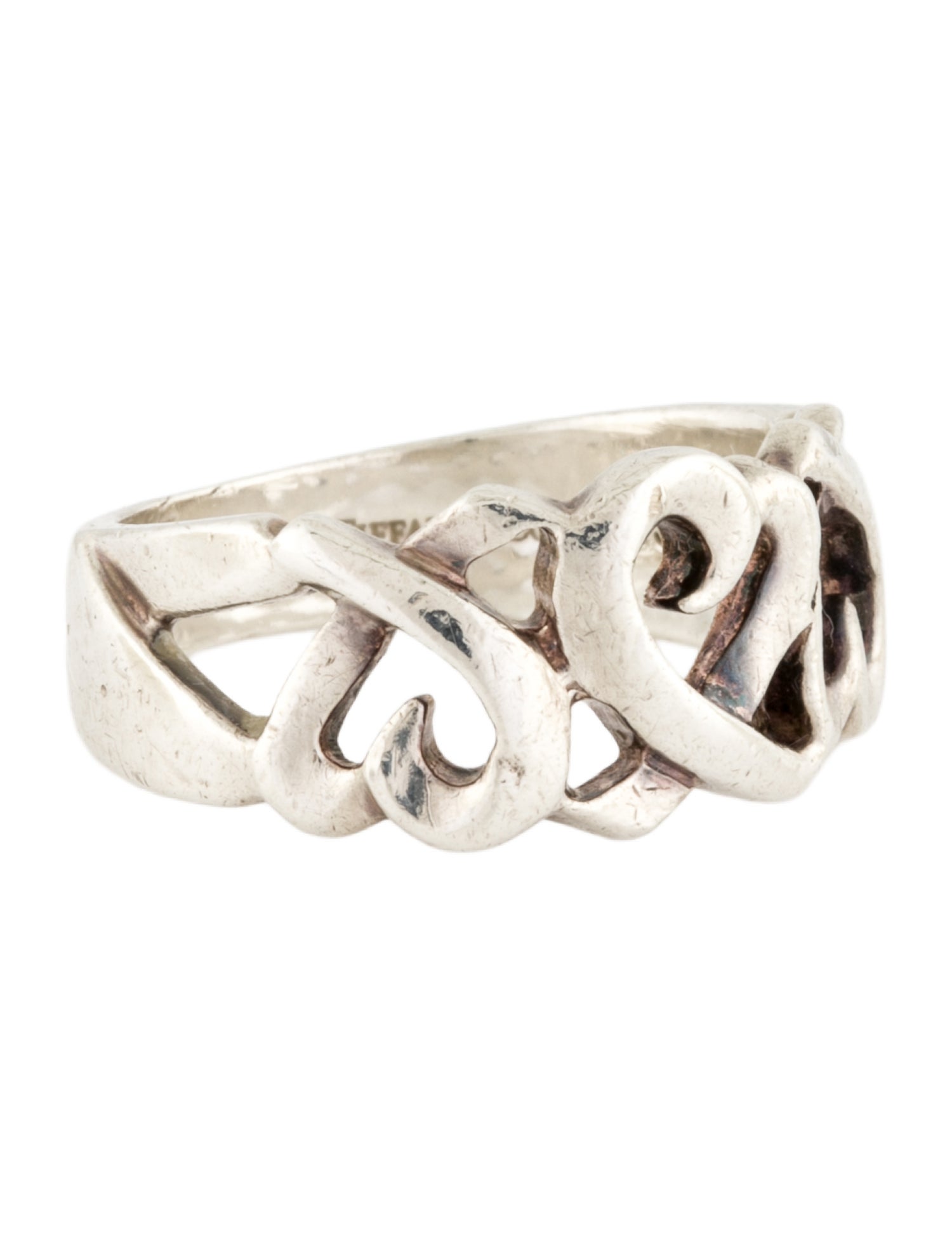 Tiffany & Co. Vintage Loving Hearts Band Ring