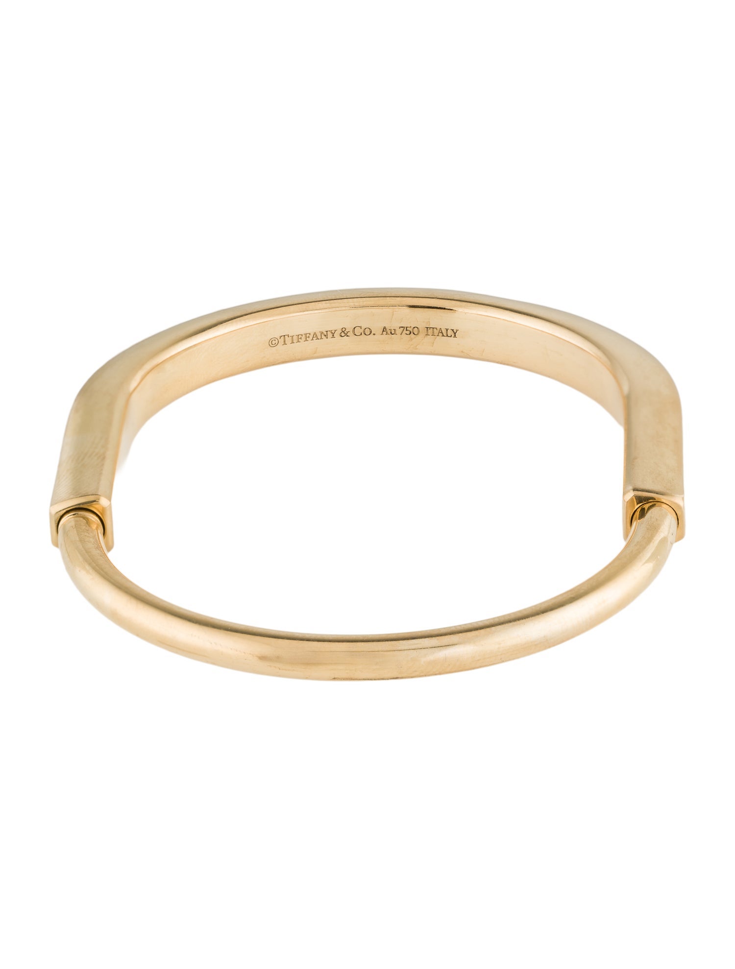 Tiffany & Co. 18K Lock Bangle