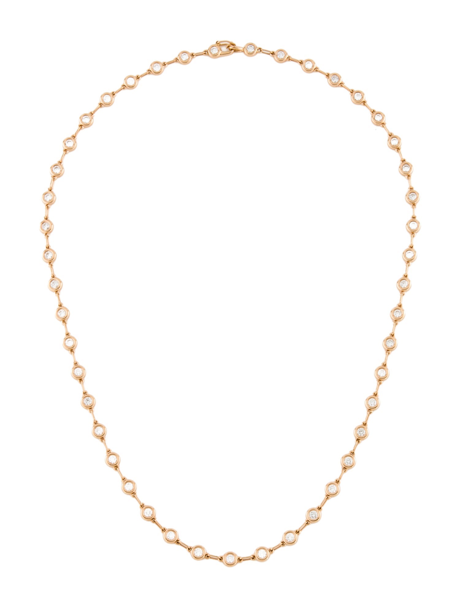 Tiffany & Co. 18K 2.26ctw Diamonds by the Yard® Continuous Necklace