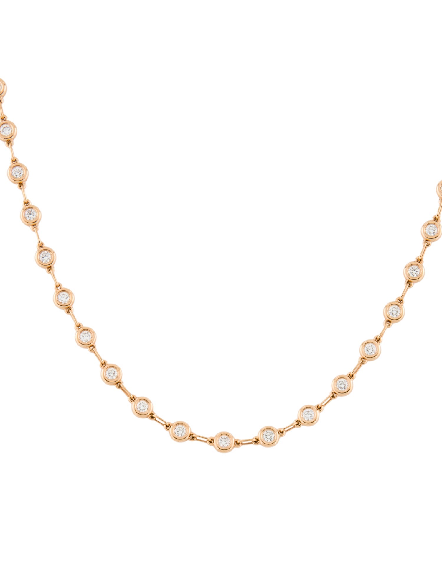 Tiffany & Co. 18K 2.26ctw Diamonds by the Yard® Continuous Necklace