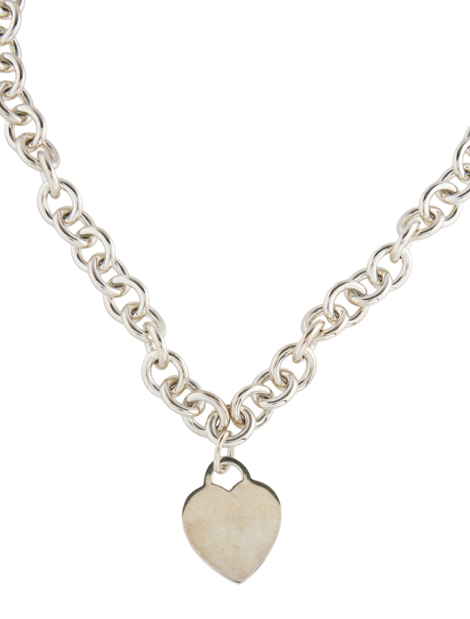 Tiffany & Co. Heart Tag Chain Link Necklace