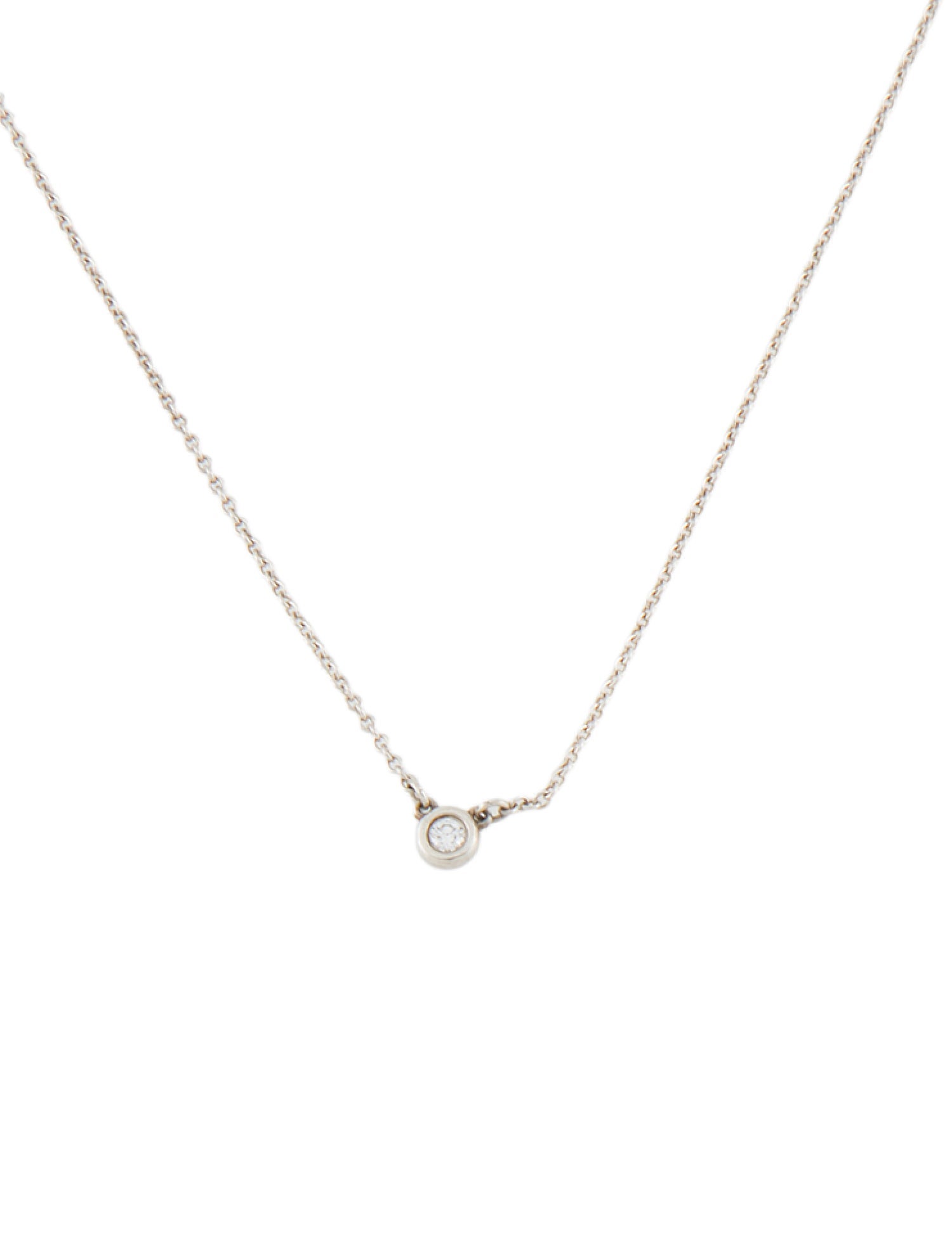 Tiffany & Co. Diamond By The Yard Pendant Necklace