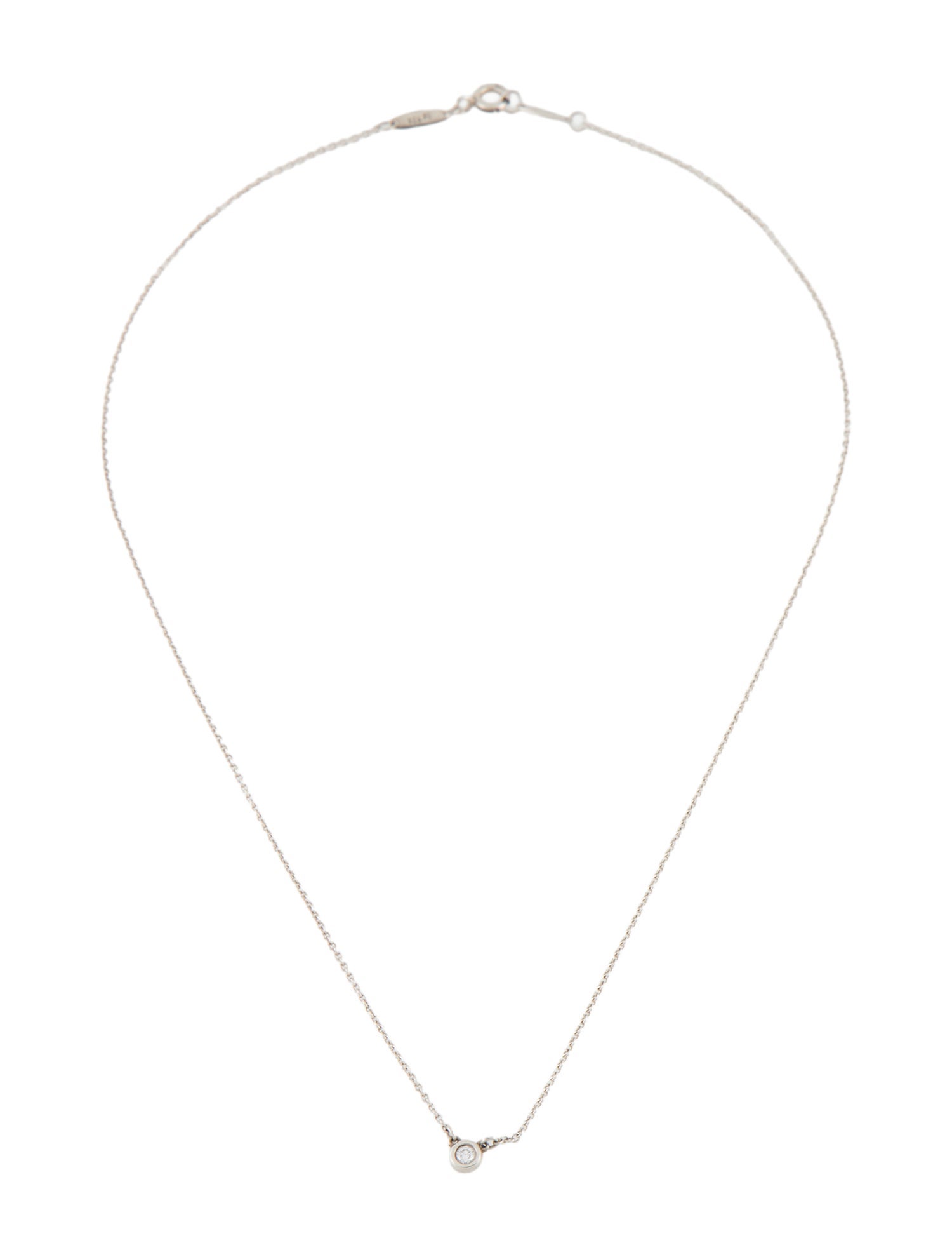 Tiffany & Co. Diamond By The Yard Pendant Necklace