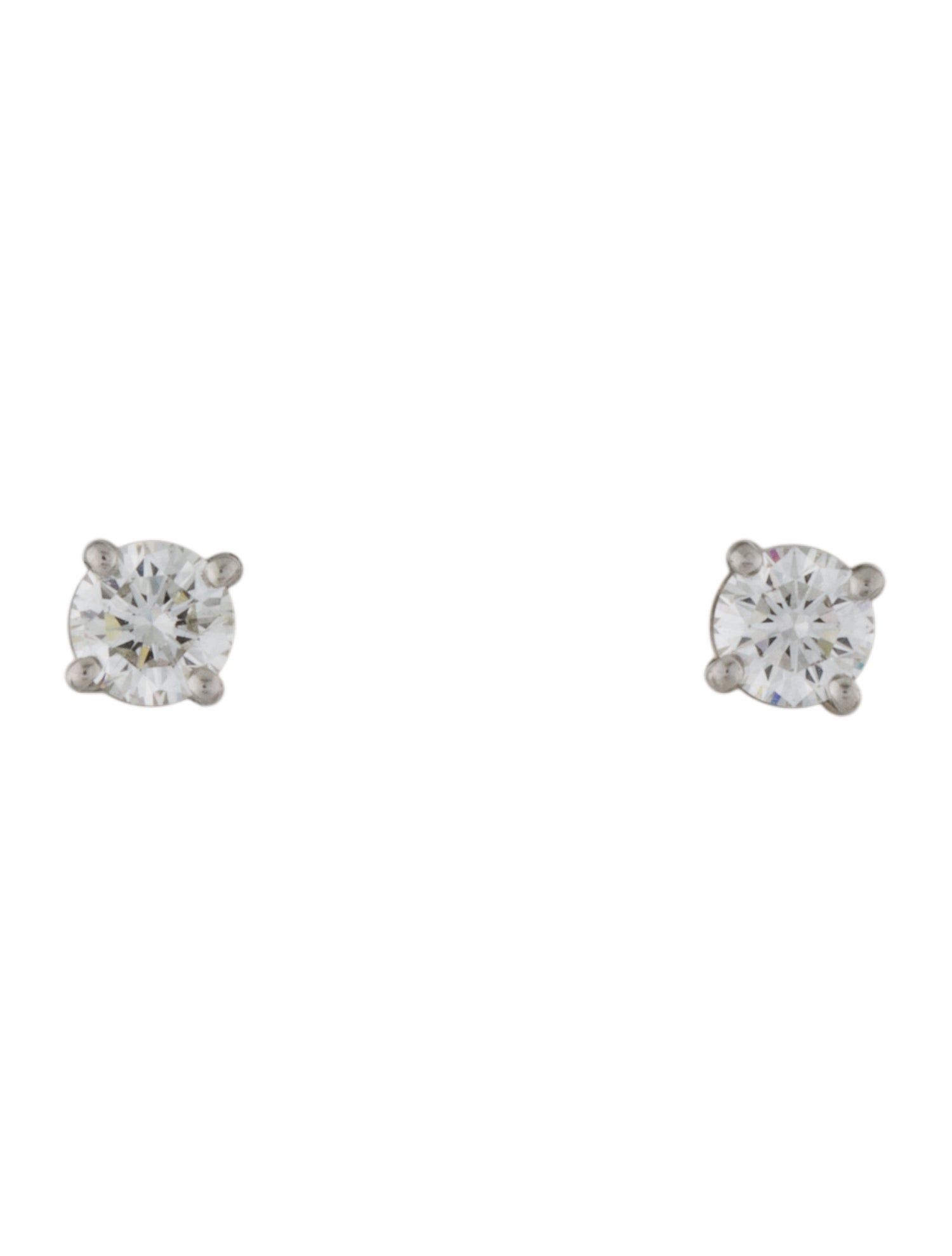 Tiffany & Co. Platinum Diamond Stud Earrings