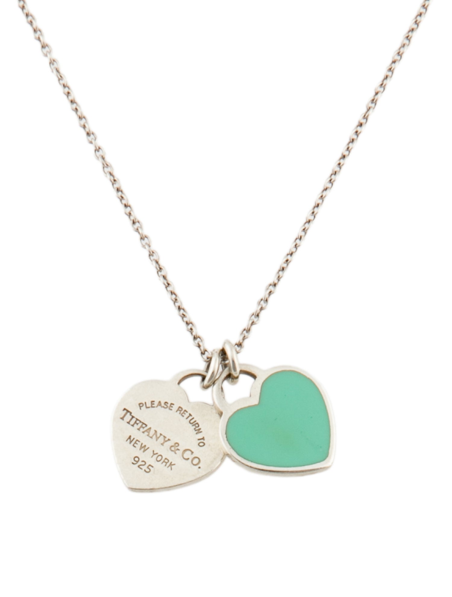Tiffany & Co. Tiffany Blue® Double Heart Tag Pendant Necklace