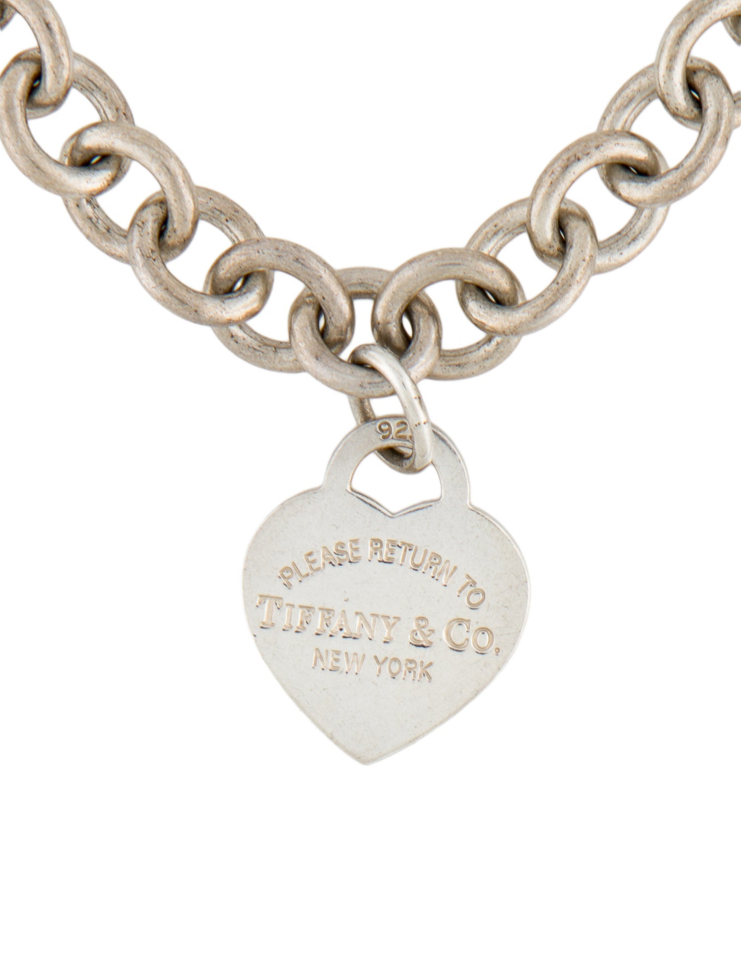 Tiffany & Co. Heart Tag Chain Link Necklace