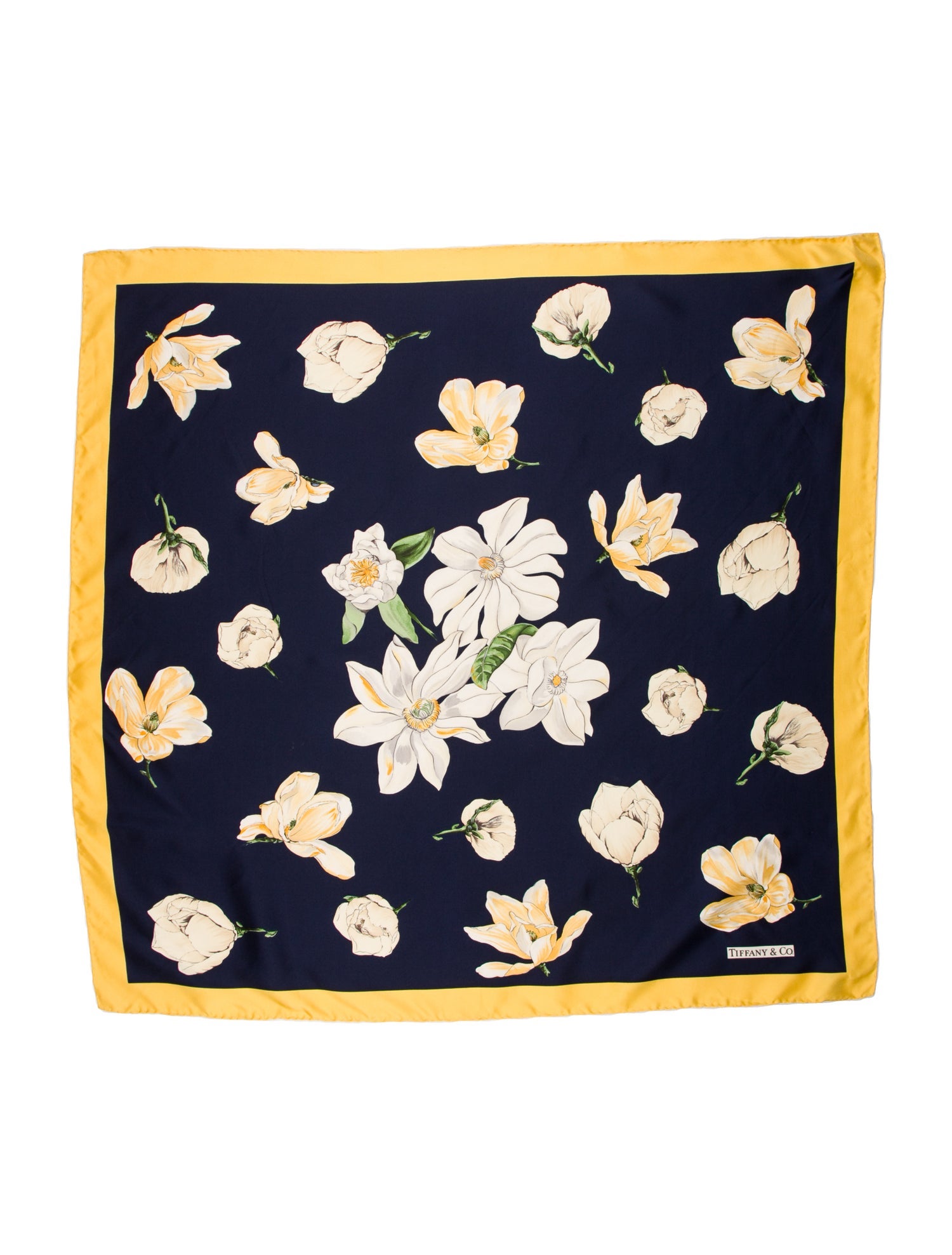 Tiffany & Co. Silk Floral Print Scarf