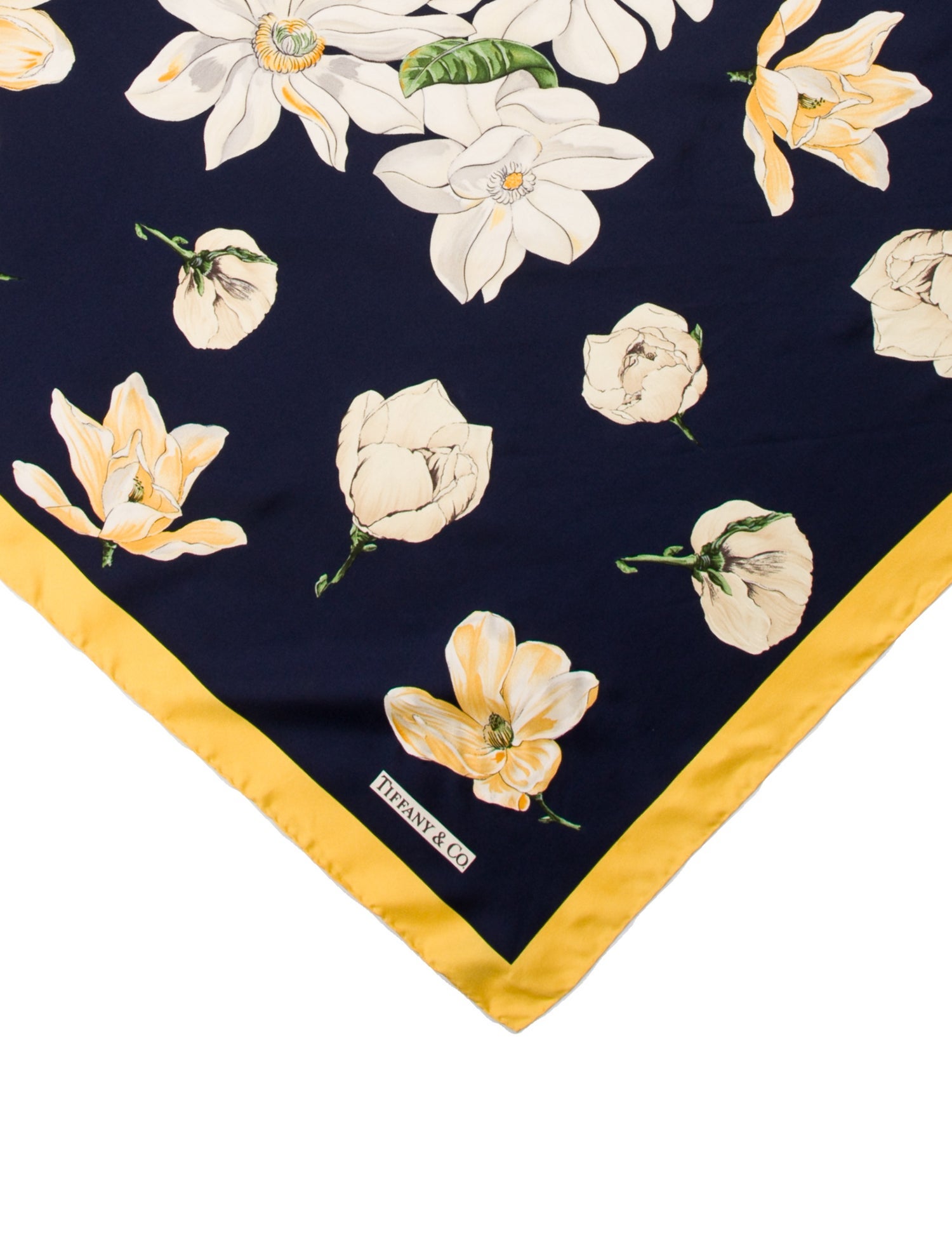 Tiffany & Co. Silk Floral Print Scarf