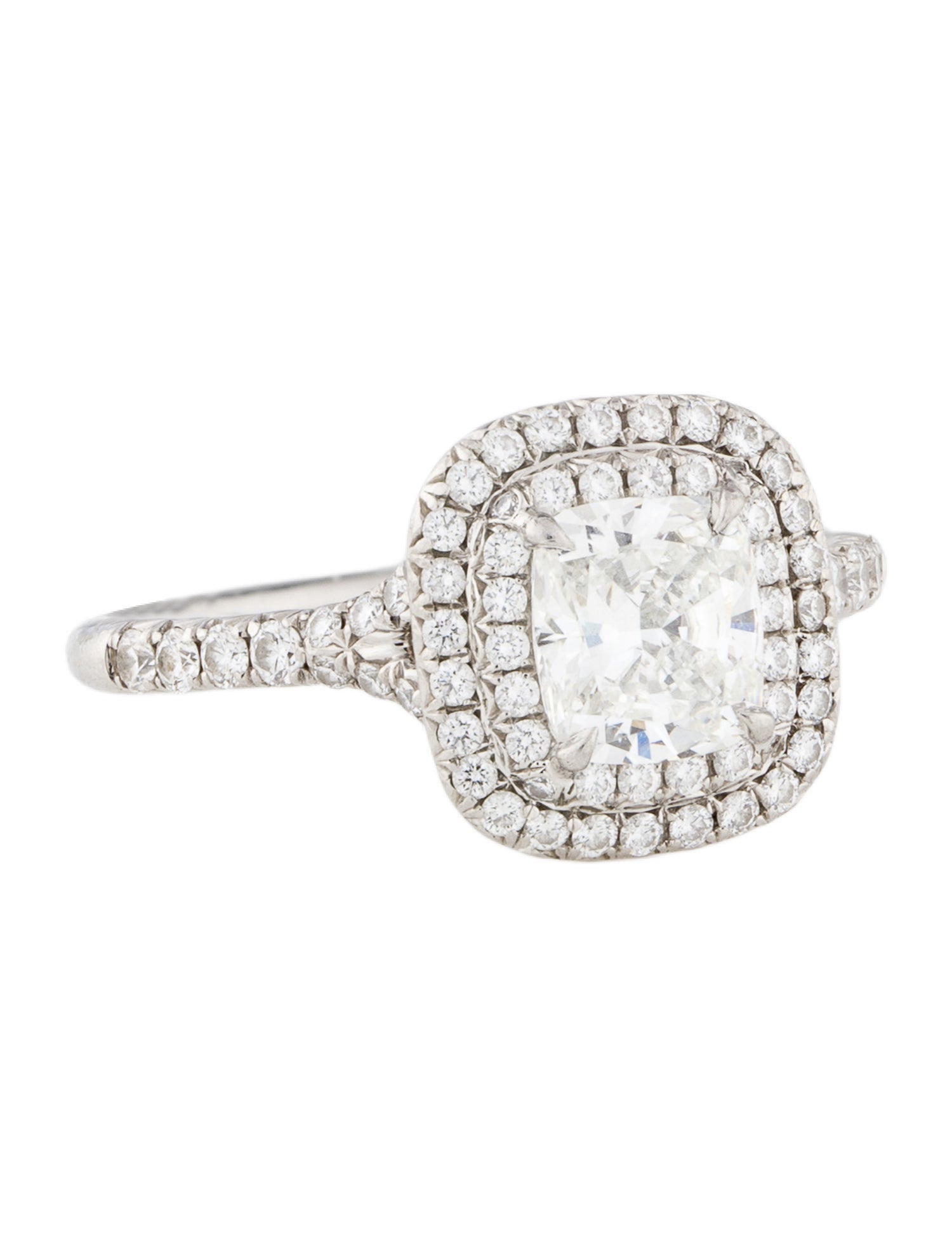 Tiffany & Co. Platinum 1.40ctw Diamond Soleste Engagement Ring