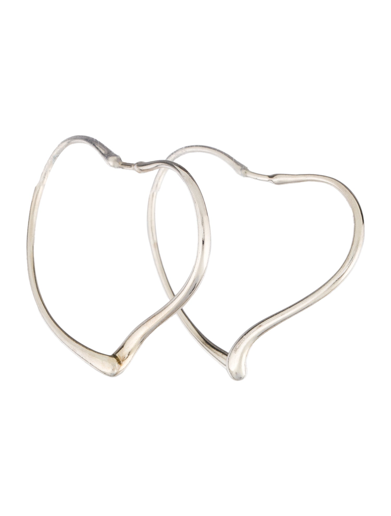 Tiffany & Co. Open Heart Hoop Earrings