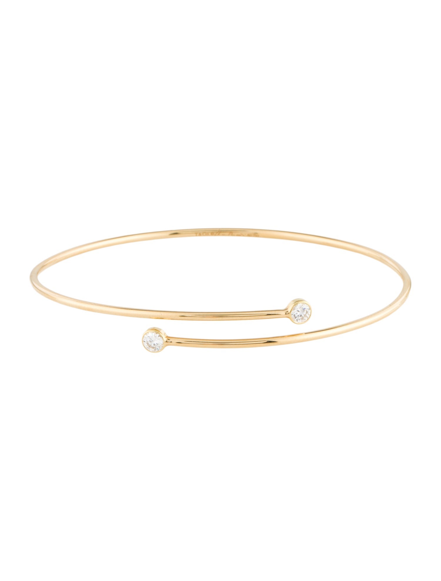Tiffany & Co. 18K Diamond Hoop Single-Row Bracelet