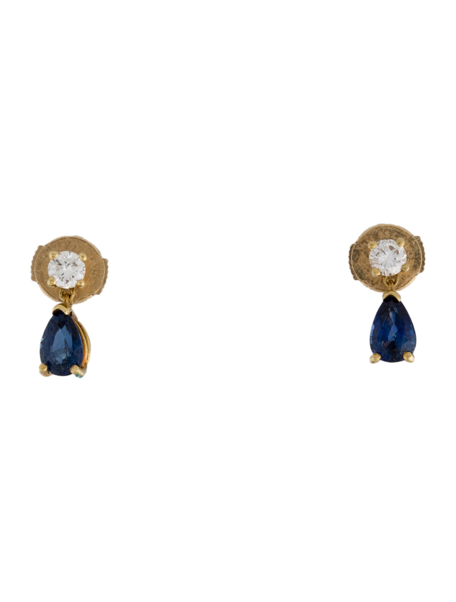 Tiffany & Co. 18K Sapphire & Diamond Drop Earrings