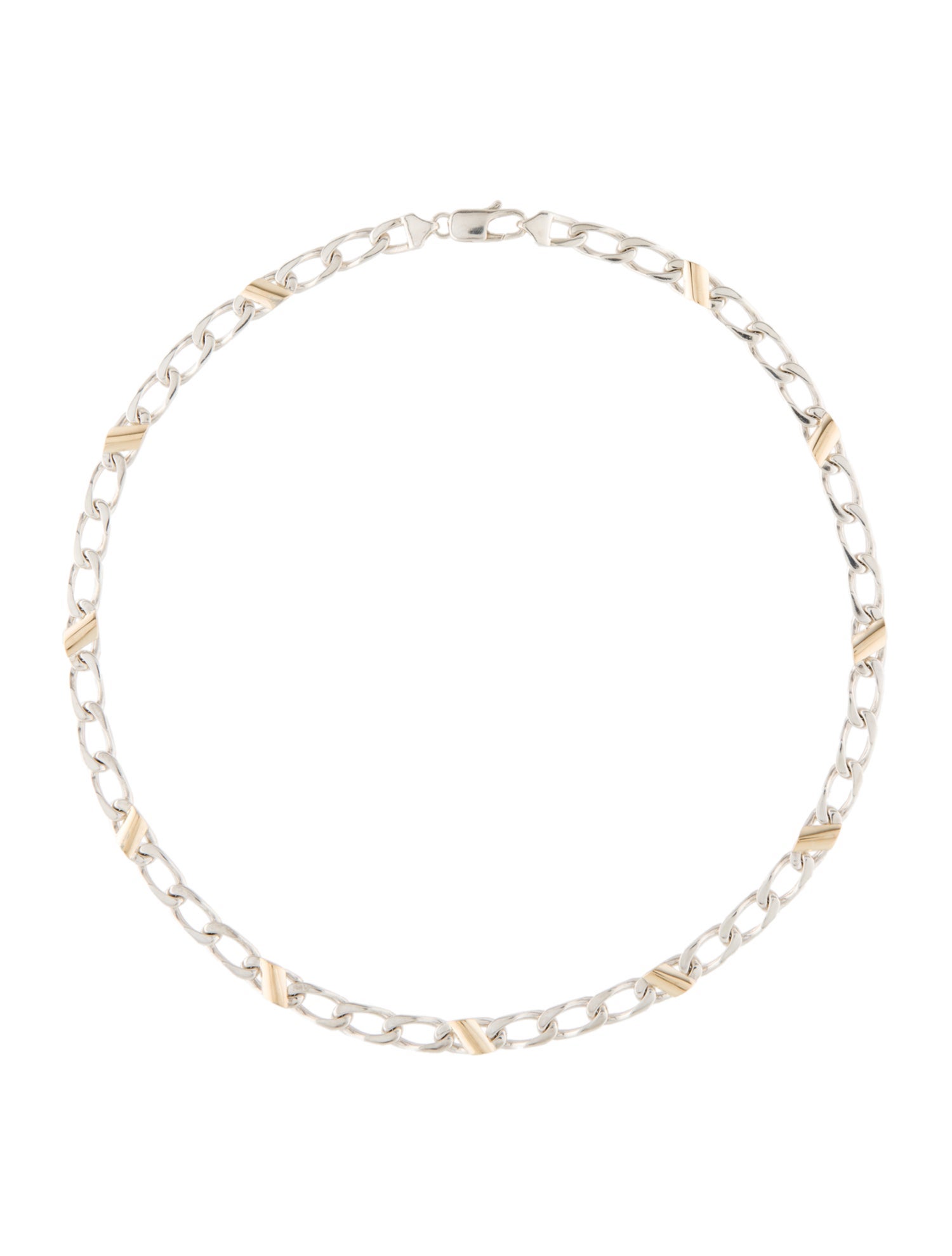 Tiffany & Co. Vintage Two-Tone Curb Link Necklace