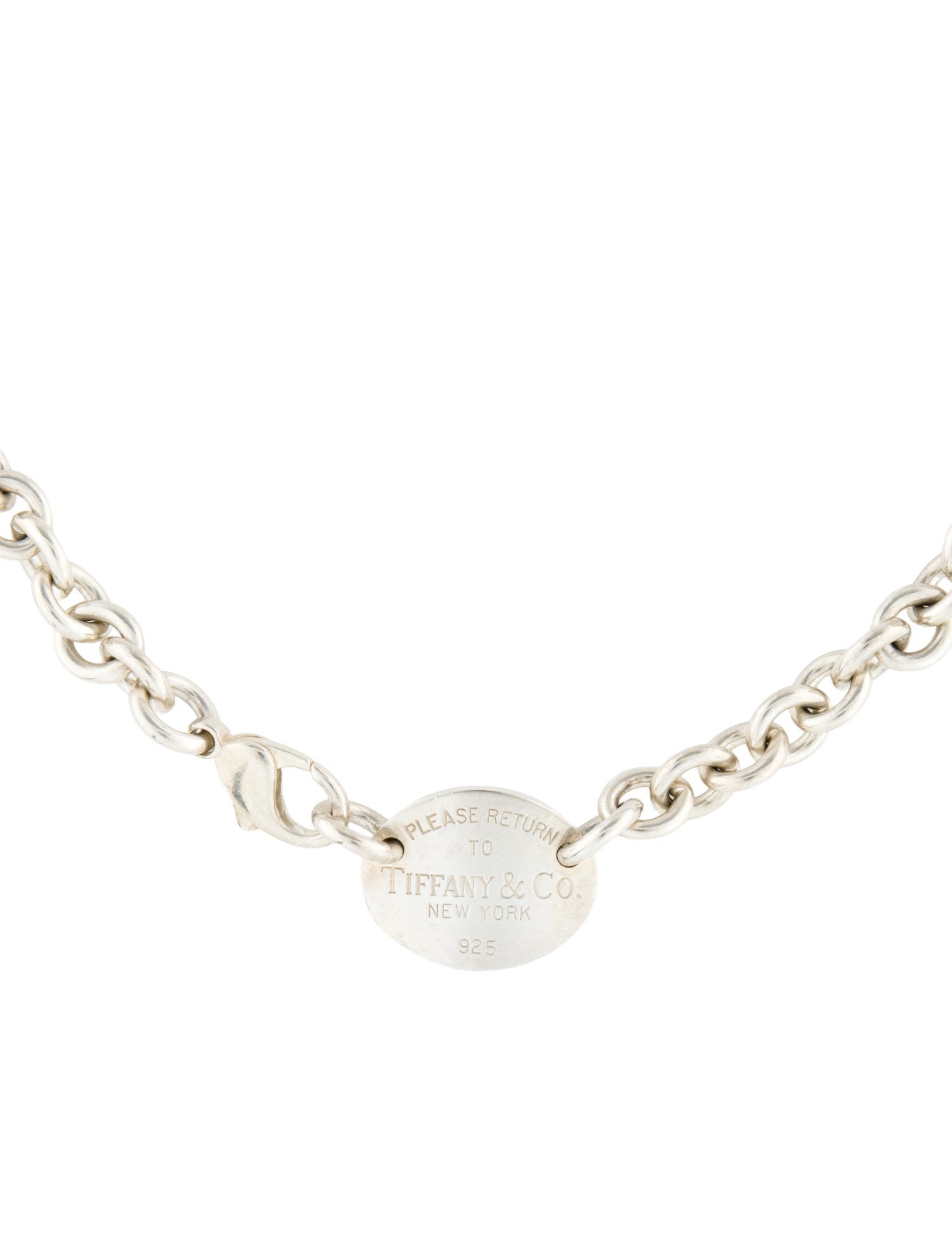 Tiffany & Co. Return to Tiffany Oval Tag Necklace