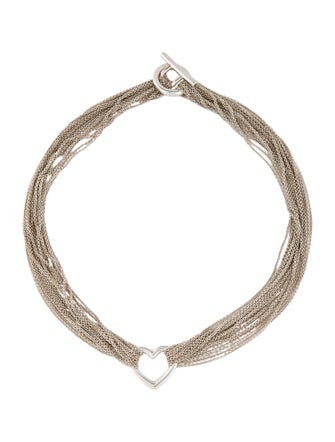 Tiffany & Co. Multistrand Heart Toggle Necklace