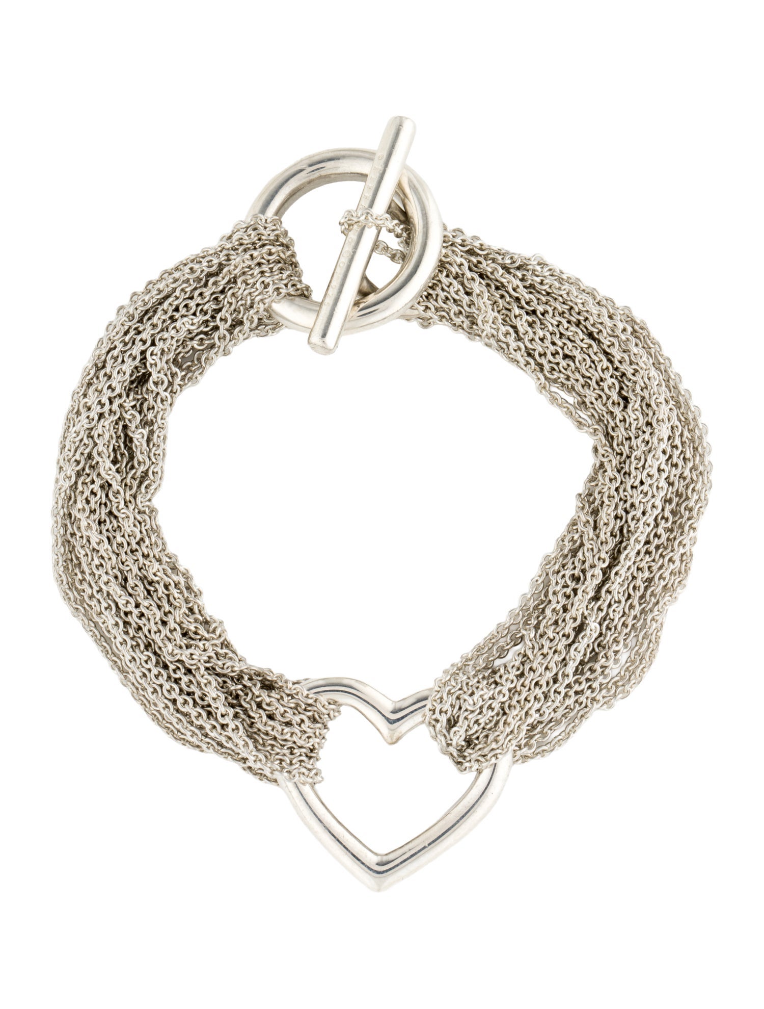 Tiffany & Co. Multistrand Heart Toggle Bracelet
