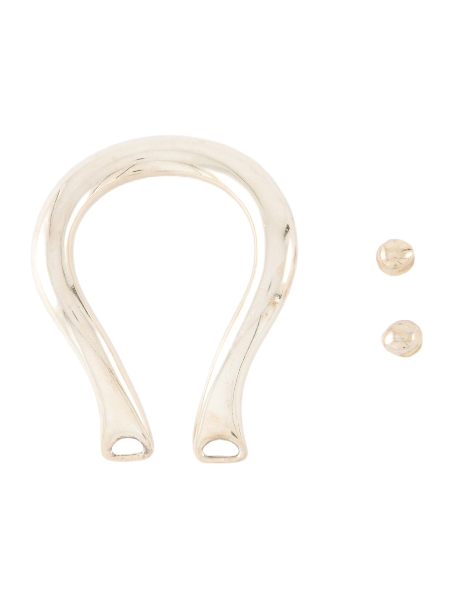 Tiffany & Co. Antique Gold Metal Belt Buckle With Scallop Accent