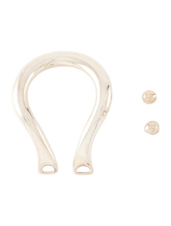 Tiffany & Co. Antique Gold Metal Belt Buckle With Scallop Accent