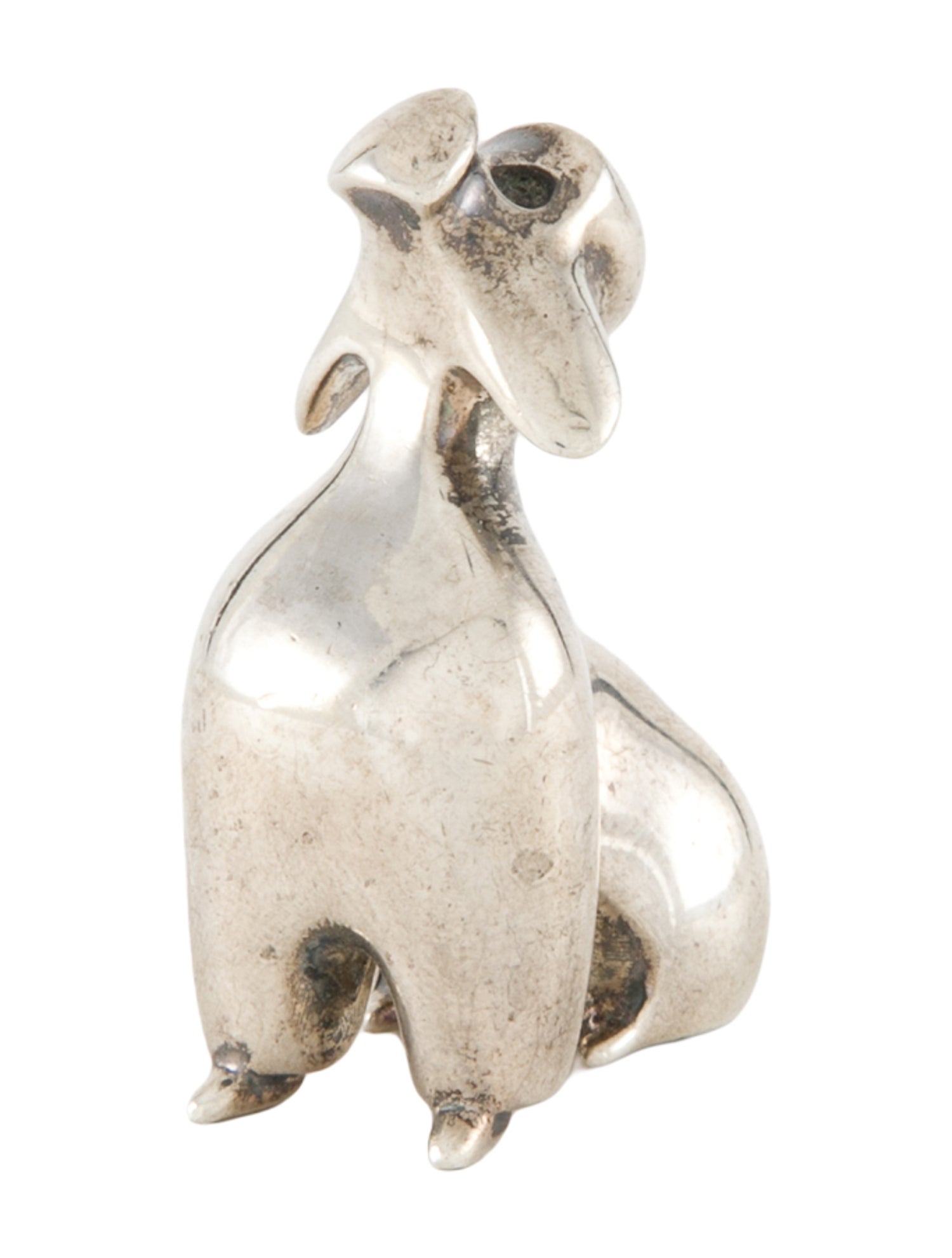 Tiffany & Co. Sterling Silver Poodle Paperweight