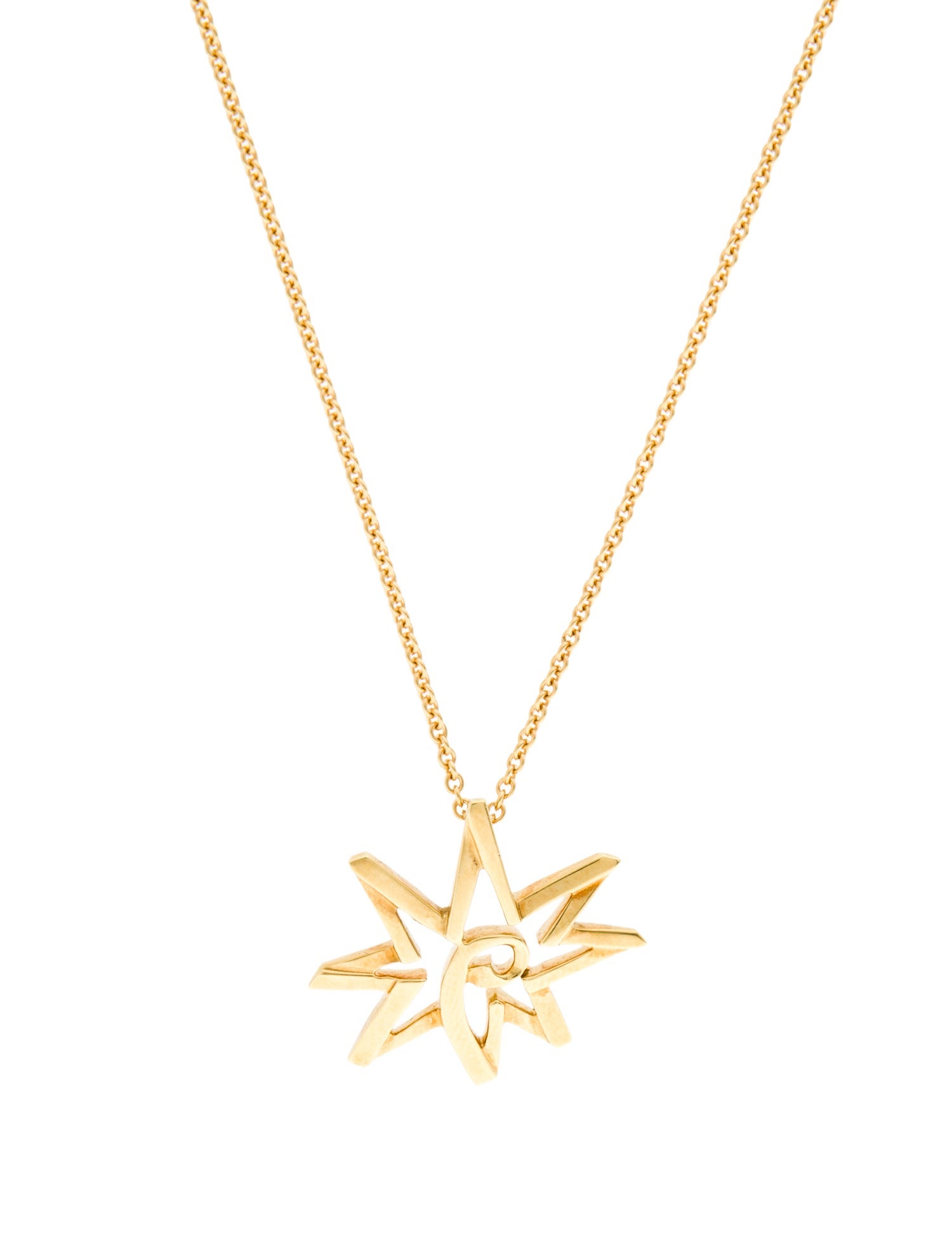 Tiffany & Co. 18K Sun Pendant Necklace