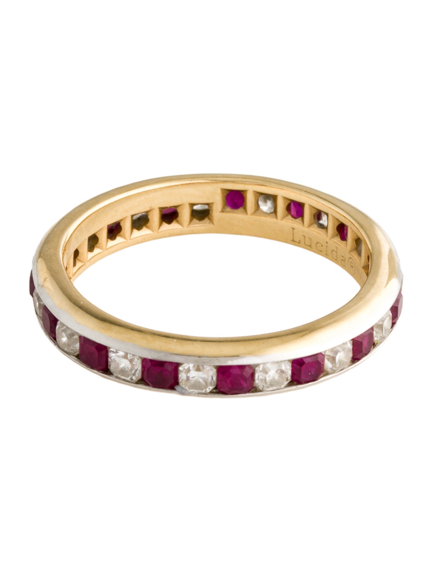 Tiffany & Co. 18K Ruby & Diamond Lucida® Eternity Band