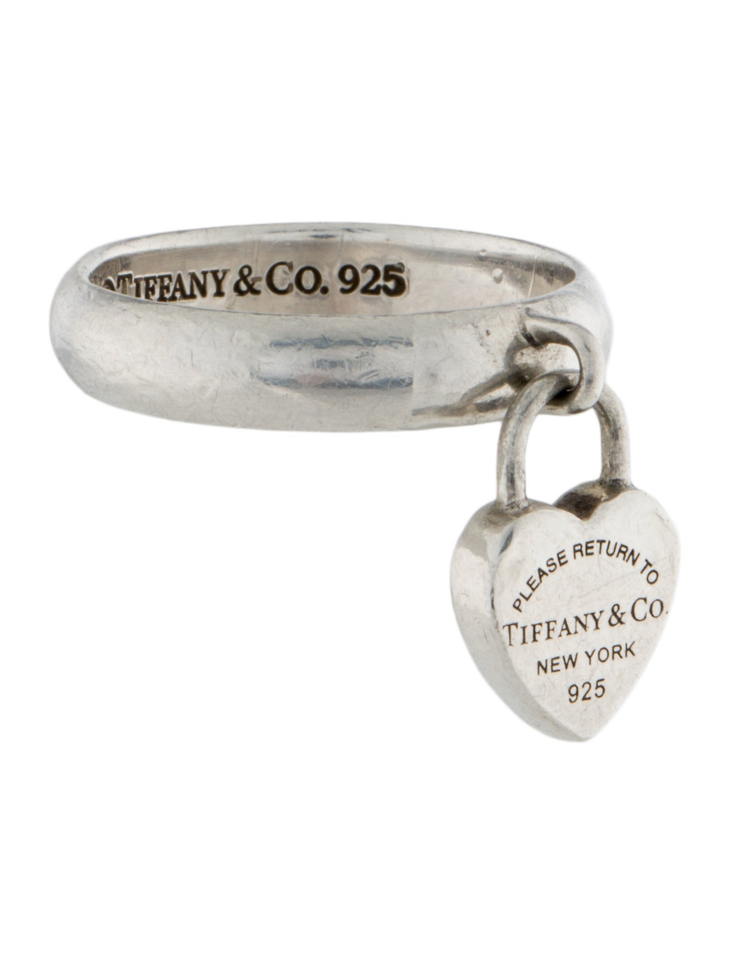 Tiffany & Co. Heart Tag Charm Ring