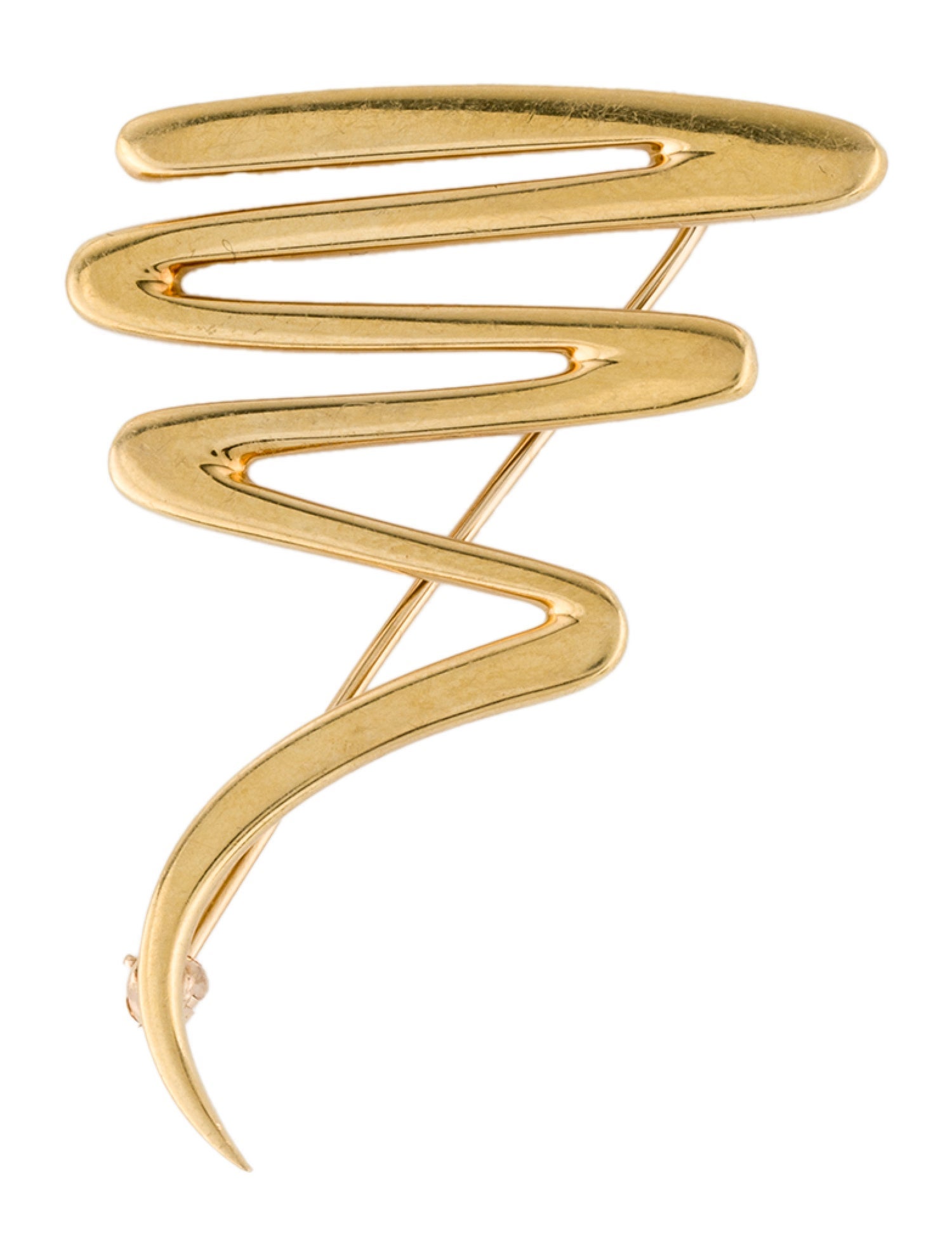 Tiffany & Co. Vintage 18K Scribble Brooch Pin