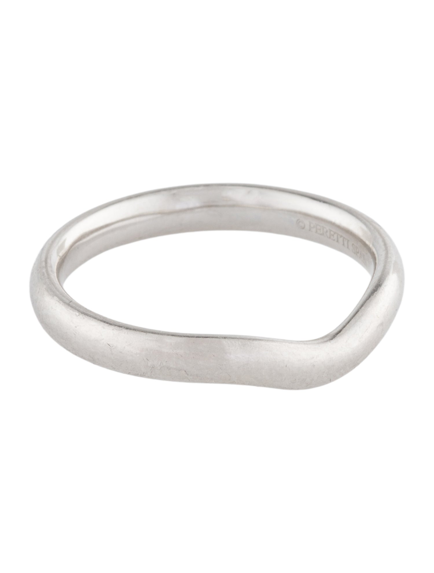 Tiffany & Co. Platinum Curved Wedding Band