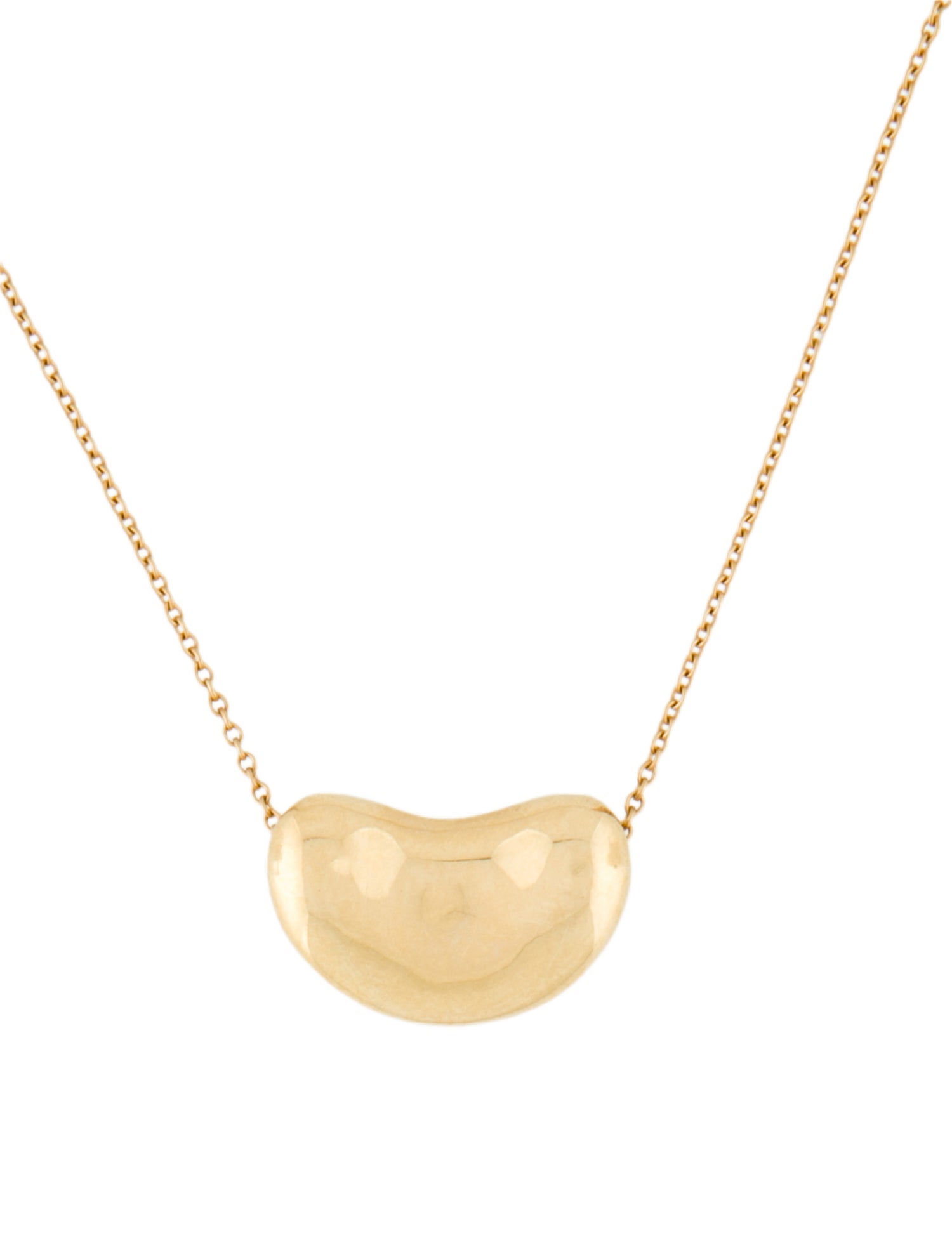 Tiffany & Co. Vintage 18K Bean® Design Pendant Necklace
