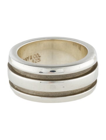 Tiffany & Co. Band Vintage Grooved Ring 4.75