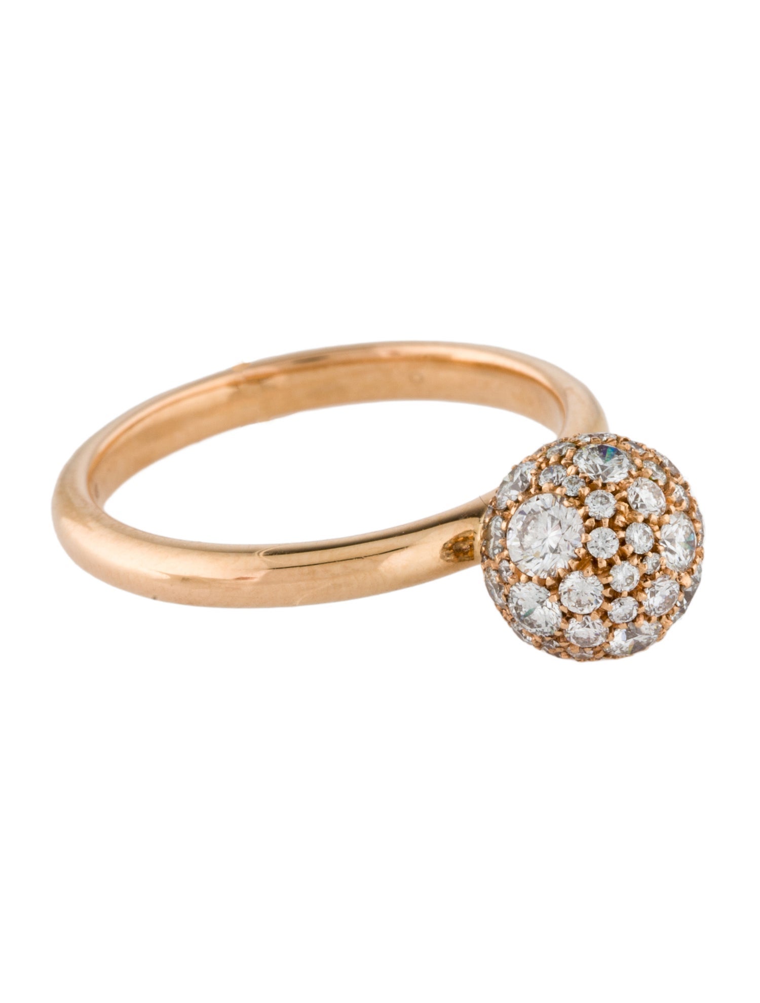 Tiffany & Co. 18K Diamond HardWear Ball Ring