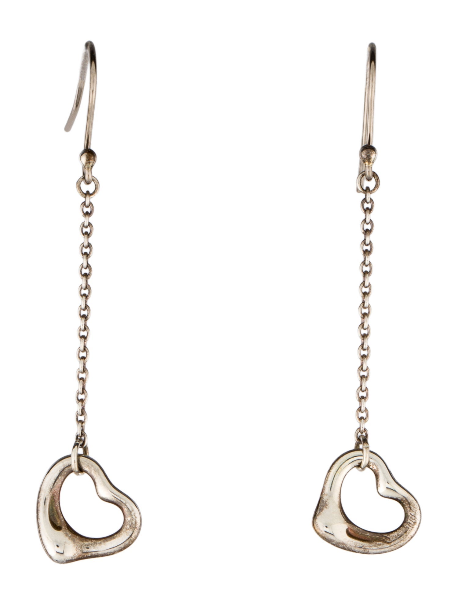 Tiffany & Co. Open Heart Drop Earrings