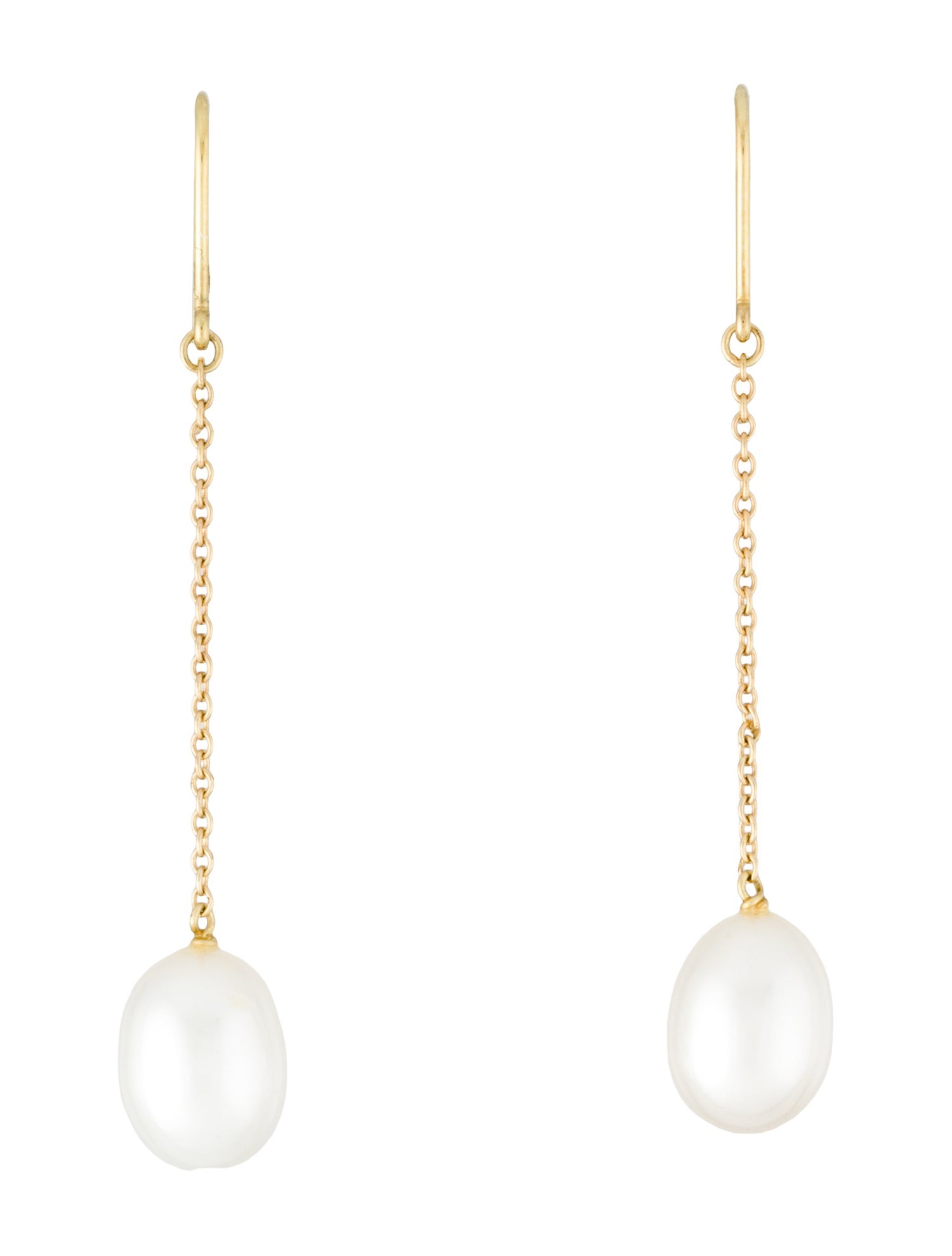 Tiffany & Co. 18K Pearls by the Yard Chain Drop Earrings