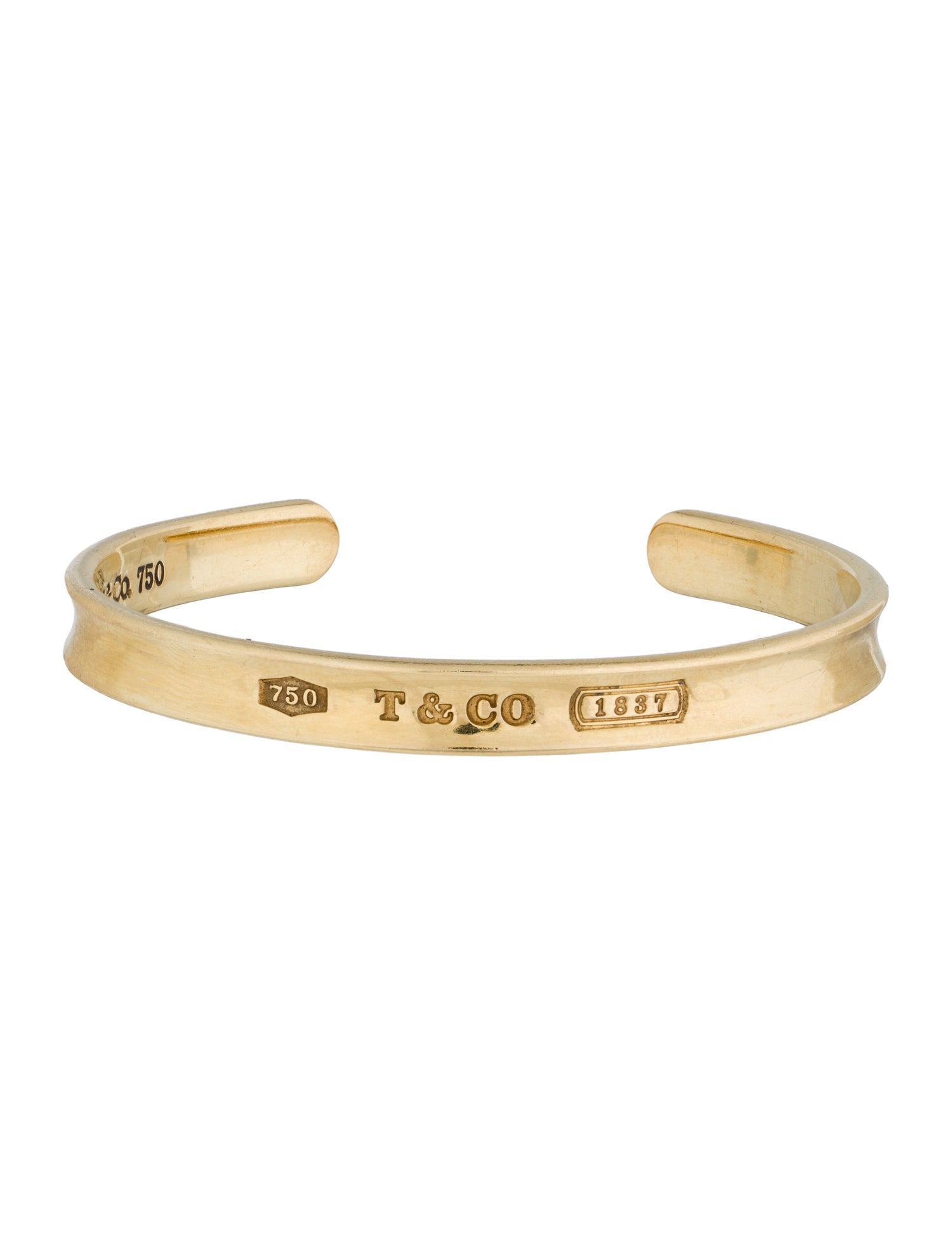 Tiffany & Co. Vintage 18K 1837® Cuff Bracelet
