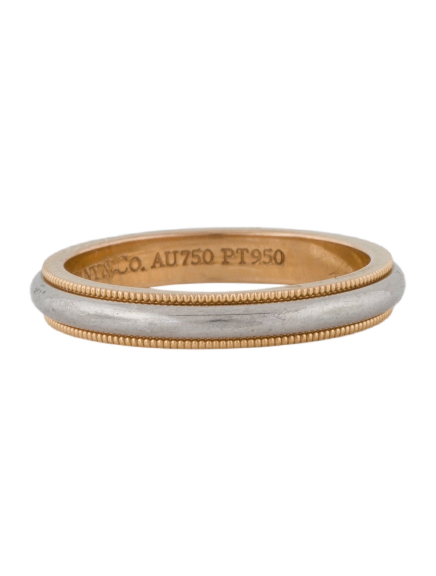 Tiffany & Co. Two-Tone Together Milgrain Band