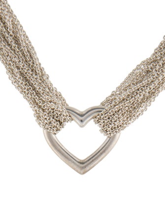 Tiffany & Co. Heart Toggle Mesh Multistrand Necklace